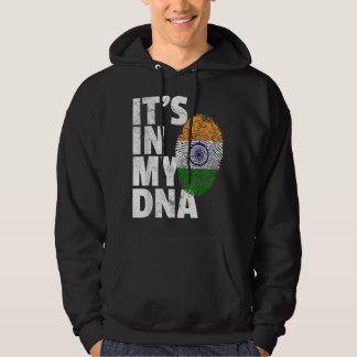 HET IS IN MIJN DNA India Flag Indische Mannen Vrou Hoodie