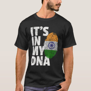 HET IS IN MIJN DNA India Vlag Indiase Mannen Vrouw T-shirt