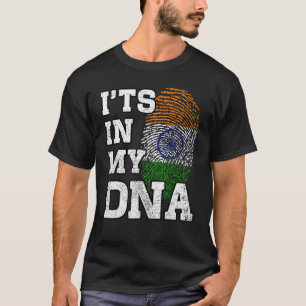 Het is in mijn DNA Indische vingerafdruk Proud Ind T-shirt