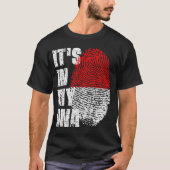HET IS IN MIJN DNA Indonesia Flag Boy Girl Gift T-shirt (Voorkant)
