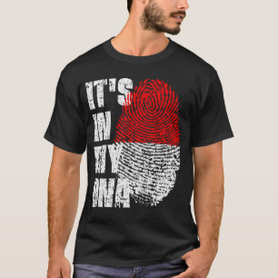 HET IS IN MIJN DNA Indonesia Flag Boy Girl Gift T-shirt