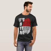 HET IS IN MIJN DNA Indonesia Flag Boy Girl Gift T-shirt (Voorkant volledig)