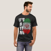 HET IS IN MIJN DNA, Iran Flag Boy Girl Gift T-shirt (Voorkant volledig)