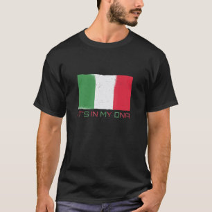 Het is in mijn dna Italië die de Italiaanse vlag h T-shirt