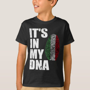 Het is in mijn DNA Italië Italiaanse vlag T-shirt