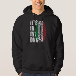 Het is in mijn DNA Italië vlag Italiaans Hoodie