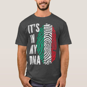 HET IS IN MIJN DNA Italië Vlag Italiaans Raglan Ba T-shirt