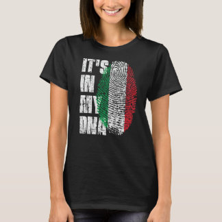 Het is in mijn DNA Italië vlag Italiaans T-shirt