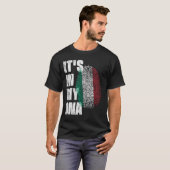 HET IS IN MIJN DNA-Italië Vlag T-shirt (Voorkant volledig)