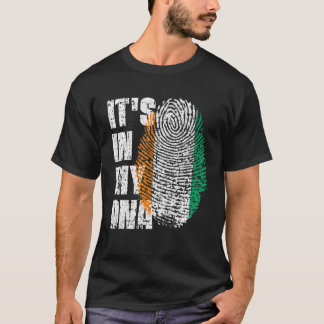 HET IS IN MIJN DNA Ivory Coast Flag Ivorian T-shirt