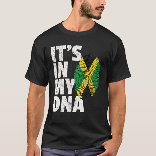 Het is in mijn DNA Jamaica Flag Jamaican Pride Man T-shirt (Voorkant)