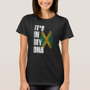 HET IS IN MIJN DNA Jamaica Flag Jamaican T-shirt