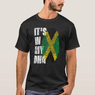 Het is in mijn Dna Jamaica vlag Jamaican T-shirt