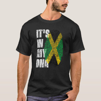 Het is in mijn Dna Jamaica vlag Jamaican T-shirt