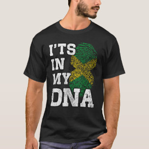 Het is in mijn DNA Jamaicaan Fingerprint Proud Jam T-shirt