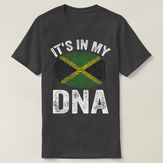 Het is in mijn DNA Jamaicaan Gift Proud Jamaica di T-shirt (Design voorkant)