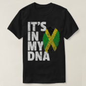 HET IS IN MIJN DNA Jamaicaan Jamaica Flag Pride Na T-shirt (Design voorkant)