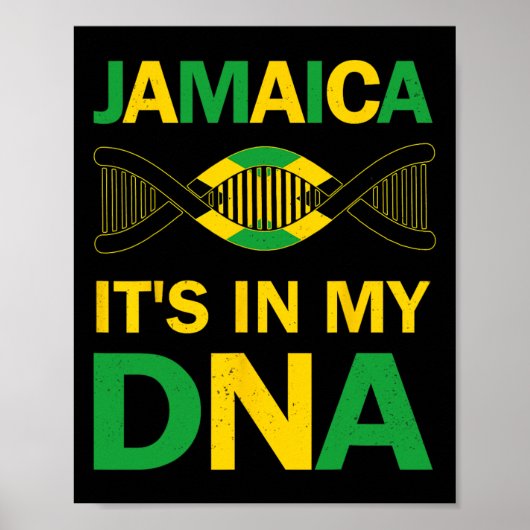 Het is in mijn DNA Jamaicaanse Onafhankelijkheidsd Poster (Voorkant)