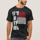 HET IS IN MIJN DNA Jemen Flag Boy Girl Gift T-shirt (Voorkant)