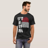 HET IS IN MIJN DNA Jemen Flag Boy Girl Gift T-shirt (Voorkant volledig)