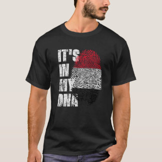 HET IS IN MIJN DNA Jemen Flag Yemeni T-shirt
