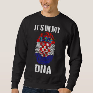 Het is in mijn DNA Kroatië vlag Kroatisch voor man Trui