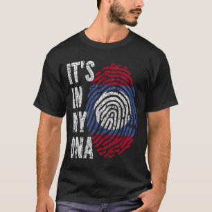 HET IS IN MIJN DNA Laos Flag Mannen Kinderen T-shirt