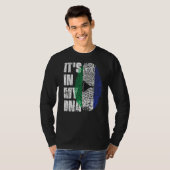 Het is in mijn dna Lesotho Vlag Basotho T-shirt (Voorkant volledig)