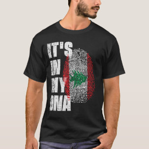 HET IS IN MIJN DNA-Libanese vlag T-shirt