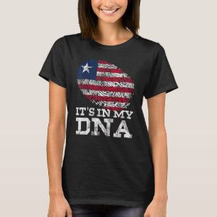 Het is in mijn dna Liberia National Flag Genes T-shirt