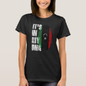 Het is in mijn DNA Libya Flag Libyan T-shirt (Voorkant)