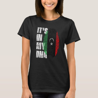 Het is in mijn DNA Libya Flag Libyan T-shirt