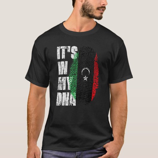 Het is in mijn DNA Libya Flag Libyan T-shirt (Voorkant)