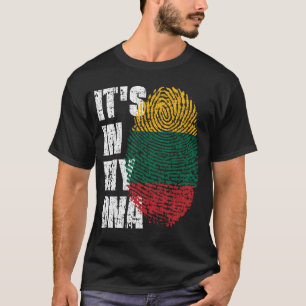 HET IS IN MIJN DNA Litouwen Flag Boy Girl Gift T-shirt