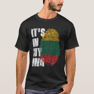 HET IS IN MIJN DNA Litouwen Vlag Litouws T-shirt