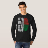 Het is in mijn dna Madagaskar vlag Malagasi T-shirt (Voorkant volledig)