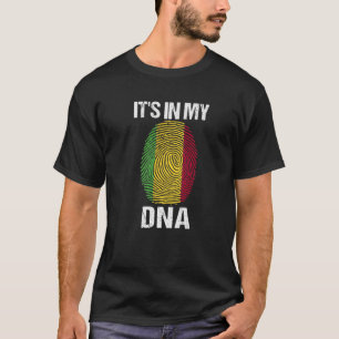 Het is in mijn DNA Mali vlag Malian Gifts Black Hi T-shirt