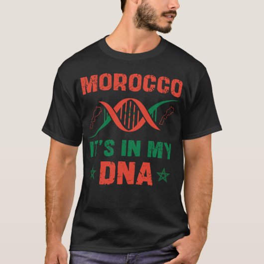 Het is in mijn DNA Marokkaanse Afrikaanse cadeaus  T-shirt (Voorkant)