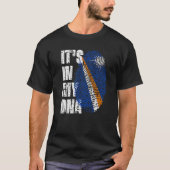 Het is in mijn Dna Marshall Islands Flag Marshalle T-shirt (Voorkant)