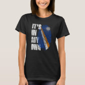 Het is in mijn Dna Marshall Islands Flag Marshalle T-shirt (Voorkant)
