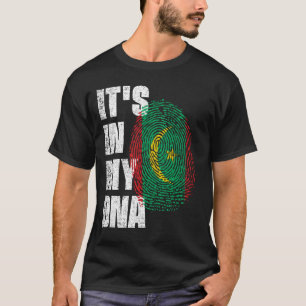 HET IS IN MIJN DNA-Mauritaanse vlag T-shirt