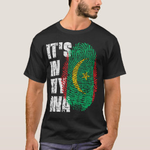 HET IS IN MIJN DNA Mauritania Flag Boy Girl Gift T-shirt