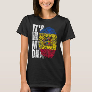 Het is in mijn DNA Moldavië Graphic voor mannen Vr T-shirt