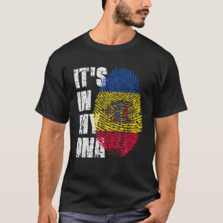 HET IS IN MIJN DNA Moldavië Vlag Moldavisch T-shirt