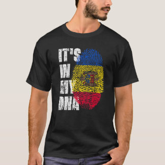 Het is in mijn DNA Moldavië vlag Moldavisch T-shirt