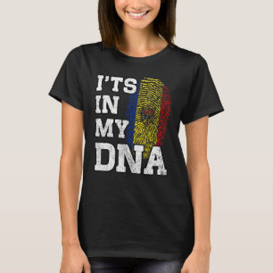 Het is in mijn DNA Moldavische vingerafdruk Moldav T-shirt