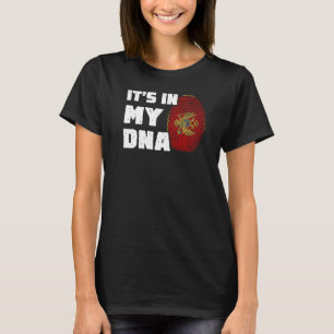 Het is in mijn DNA Montenegro Vlag-Mannen Wom T-shirt
