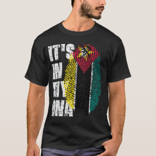 HET IS IN MIJN DNA Mozambique Flag Boy Girl Gift T-shirt