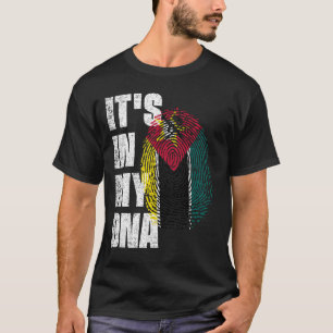 HET IS IN MIJN DNA-Mozambique Vlag T-shirt