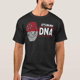 Het is in mijn DNA National Flag Singaporees patri T-shirt